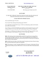 Quyết định 567 QĐ-UBND điều chỉnh quy hoạch sử dụng đất đến năm 2020, bổ sung Kế hoạch sử dụng đất năm 2016 của huyện Sơn Động, tỉnh Bắc Giang