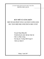 skkn một số giải pháp nâng cao chất lượng giáo dục toàn diện học sinh trung học cơ sởi 