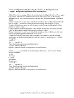 Entrepreneurship successfully launching new ventures 4th edition barringer test bank 