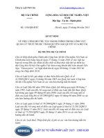 Quyết định 1194 QĐ-BTC về thủ tục hành chính trong lĩnh vực Quản lý thuế