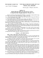 Thông tư Hướng dẫn tiêu chuẩn, quy trình, thủ tục và hồ sơ xét tặng danh hiệu Nhà giáo Nhân dân, Nhà giáo Ưu tú