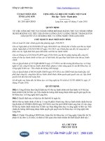 Quyết định 2051 QĐ-UBND năm 2016 công bố thủ tục hành chính mới; bị bãi bỏ lĩnh vực Tiêu chuẩn đo lường chất lượng thuộc thẩm quyền giải quyết của Sở Khoa học và Công nghệ tỉnh Lạng Sơn