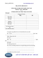 Thông tư 01 2008 TT-BTP Hướng dẫn thực hiện một số quy định của Nghị định số 158 2005 NĐ-CP