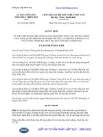 Quyết định 2343 QĐ-UBND năm 2016 điều chỉnh danh sách đối tượng thụ hưởng chính sách theo Quyết định 48 2014 QĐ-TTg trên địa bàn tỉnh Thừa Thiên Huế