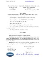 Quyết định 169 QĐ-TLĐ về việc Ban hành Quy chế quản lý Tài chính Công đoàn