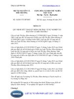 Thông tư 18 2015 TT-BTNMT quy định xét tặng Kỷ niệm chương Vì sự nghiệp Tài nguyên và Môi trường