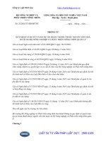 Thông tư 32 2016 TT-BNNPTNT quy định về quyết toán dự án hoàn thành thuộc nguồn vốn nhà nước do Bộ Nông nghiệp và Phát triển nông thôn quản lý