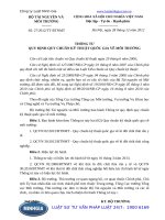 Thông tư số: 27 2012 TT-BTNMT quy định quy chuẩn kỹ thuật quốc gia về môi trường năm 2012.