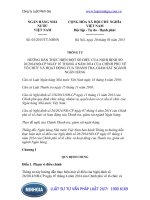 Thông tư số 03 2015 TT-NHNN về tổ chức và hoạt động của Thanh tra, giám sát ngành Ngân hàng