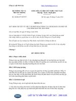 Thông tư 36 2016 TT-BTTTT quy định về cấp phép hoạt động và chế độ báo cáo đối với loại hình báo nói, báo hình do Bộ trưởng Bộ Thông tin và Truyền thông ban hành