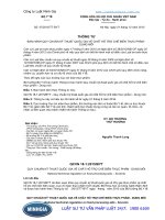 Thông tư 47 2015 TT-BYT ban hành Quy chuẩn kỹ thuật quốc gia về chất hỗ trợ chế biến thực phẩm - Dung môi