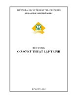 Đề cương cơ sở kỹ thuật lập trình 