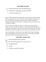 GIỚI THIỆU BẢN THÂN