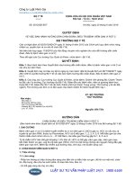 Quyết định 5012 QĐ-BYT năm 2016 Hướng dẫn chẩn đoán, điều trị bệnh viêm gan vi rút C do Bộ trưởng Bộ Y tế ban hành