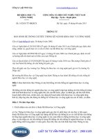 Thông tư 14 2015 TT-BKHCN Ban hành Hệ thống chỉ tiêu thống kê ngành khoa học và công nghệ