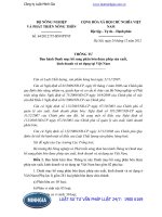 Thông tư 64 2012 TT-BNNPTNT Ban hành Danh mục bổ sung phân bón được phép sản xuất, kinh doanh và sử dụng tại Việt Nam