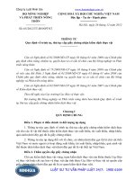 Thông tư 65 2012 TT-BNNPTNT Quy định về trình tự, thủ tục cấp giấy chứng nhận kiểm dịch thực vật