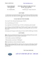 Quyết định 1338 QĐ-UBND năm 2016 phê duyệt giá đất để tính bồi thường, hỗ trợ giải phóng mặt bằng khi Nhà nước thu hồi đất để xây dựng chợ, tại xã Yên Lâm, huyện Yên Mô, tỉnh Ninh Bình