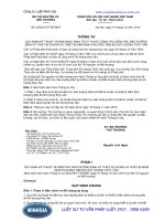 Thông tư quy định kỹ thuật và định mức kỹ thuật,.. khí tượng thủy văn