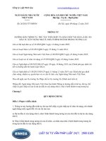 Thông tư 26 2015 TT-NHNN trình tự, thủ tục thế chấp và giải chấp tài sản là dự án ĐTXD nhà ở, nhà ở hình thành trong tương lai