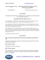 Quyết định 954 QĐ-BGTVT về bổ sung tuyến đường vận chuyển quá cảnh hàng hóa qua lãnh thổ Việt Nam