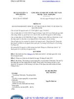 Thông tư số 01 2015 TT-BTNMT về Định mức kinh tế - kỹ thuật quan trắc và dự báo tài nguyên nước