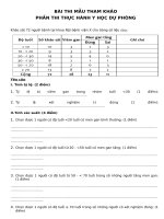 Hướng dẫn ôn tập Thực hành YHDP