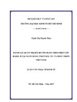 Đánh giá quản trị rủi ro tín dụng theo hiệp ước basel II tại ngân hàng TMCP đầu tư và phát triển việt nam 