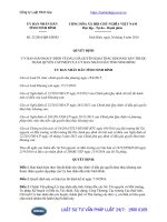 Quyết định 23 2016 QĐ-UBND Quy định về đấu giá quyền khai thác khoáng sản thuộc thẩm quyền cấp phép của Ủy ban nhân dân tỉnh Ninh Bình