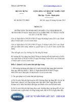 Thông tư số 04 2015 TT-BXD về thoát nước và xử lý nước thải