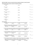 Elementary and intermediate algebra 4th edition carson test bank 