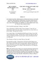 Thông tư 10 2015 TT-BLĐTBXH về chương trình khung trình độ trung cấp nghề, chương trình khung trình độ cao đẳng nghề