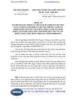 Thông tư số: 25 2012 TT-BCT sửa đổi, bổ sung Thông tư liên tịch số 14 2009 TTLT-BCT-BTC của Bộ Công Thương và Bộ Tài chính năm 2012.