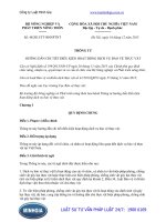 Thông tư 48 2015 TT-BNNPTNT hướng dẫn điều kiện hoạt động dịch vụ bảo vệ thực vật