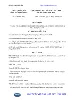 Quyết định 2676 QĐ-UBND phê duyệt điều chỉnh bổ sung kế hoạch sử dụng đất năm 2016 của huyện A Lưới, tỉnh Thừa Thiên Huế