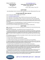 Bảng giá đất tỉnh Long An định kỳ 05 năm (2015 - 2019)