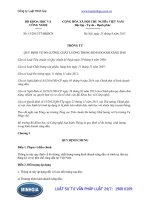 Thông tư 15 2015 TT-BKHCN về đo lường, chất lượng trong kinh doanh xăng dầu