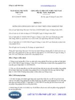 Thông tư 01 2016 TT-NHNN hướng dẫn về chính sách cho vay phát triển công nghiệp hỗ trợ