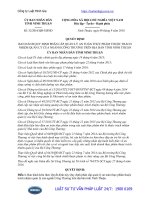 Quyết định 52 2016 QĐ-UBND Quy định phân cấp quản lý an toàn thực phẩm thuộc trách nhiệm quản lý của ngành Công Thương trên địa bàn tỉnh Ninh Thuận