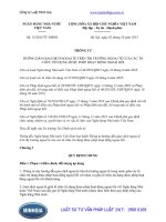 Thông tư 15 2015 TT-NHNN hướng dẫn giao dịch ngoại tệ trên thị trường ngoại tệ của các tổ chức tín dụng được phép hoạt động ngoại hối