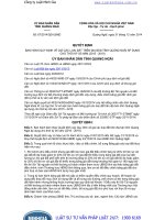 Bảng giá đất tỉnh Quảng Ngãi áp dụng thời kỳ năm 2015 - 2019