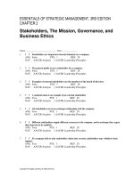 Essentials of strategic management 3rd edition hill test bank 