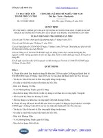 Quyết định 3219 QĐ-UBND điều chỉnh Quy hoạch sử dụng đất đến năm 2020 và bổ sung kế hoạch sử dụng đất năm 2016 của quận Cái Răng, thành phố Cần Thơ