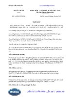 Thông tư 144 2015 TT-BTC quy định về sử dụng trạm phí tại km2079+535