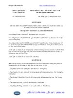 Quyết định 2095 QĐ-UBND năm 2016 về kiện toàn Ban chỉ đạo thực hiện chính sách chi trả dịch vụ môi trường rừng tỉnh Lâm Đồng