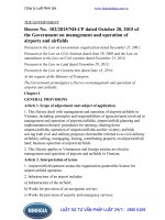 Decree No. 102 2015 ND-CP on management and operation of airports and airfields