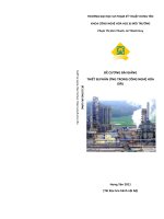 Đề cương bài giảng thiết bị phản ứng trong công nghệ hóa dầu 
