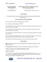 Quyết định 1308 QĐ-UBND năm 2016 phê duyệt Quy hoạch tỷ lệ 1 500 khu dân cư Đồng Quen, huyện Hoa Lư, tỉnh Ninh Bình