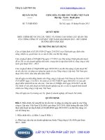 Quyết định 715 QĐ-BXD điều chỉnh đề án tái cấu trúc, nâng cao năng lực Tổng công ty Lắp máy Việt Nam