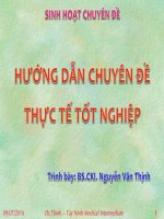 Bài Hướng dẫn chuyên đề thực tế tốt nghiệp cập nhật bản có nhận xét